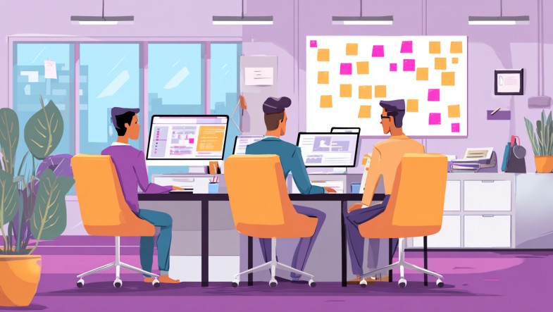 Software testing in an office